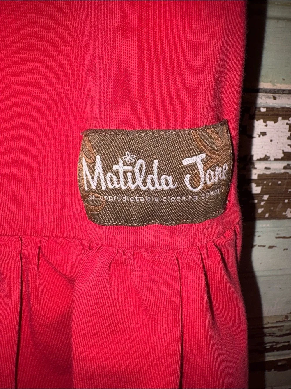 Matilda Jane Dark Green Floral Top with Pink & Red Ruffle Pants